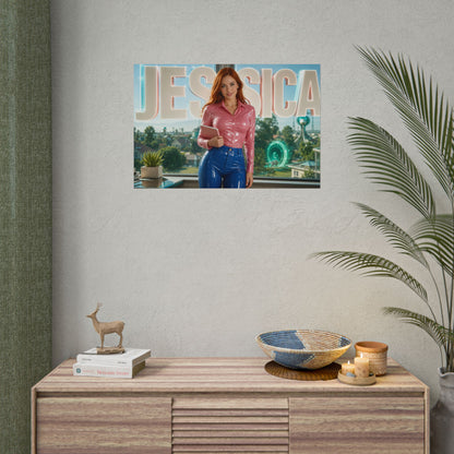 Cartoon Wall Art Jessica Rick and Morty Poster Room Decor Character Print