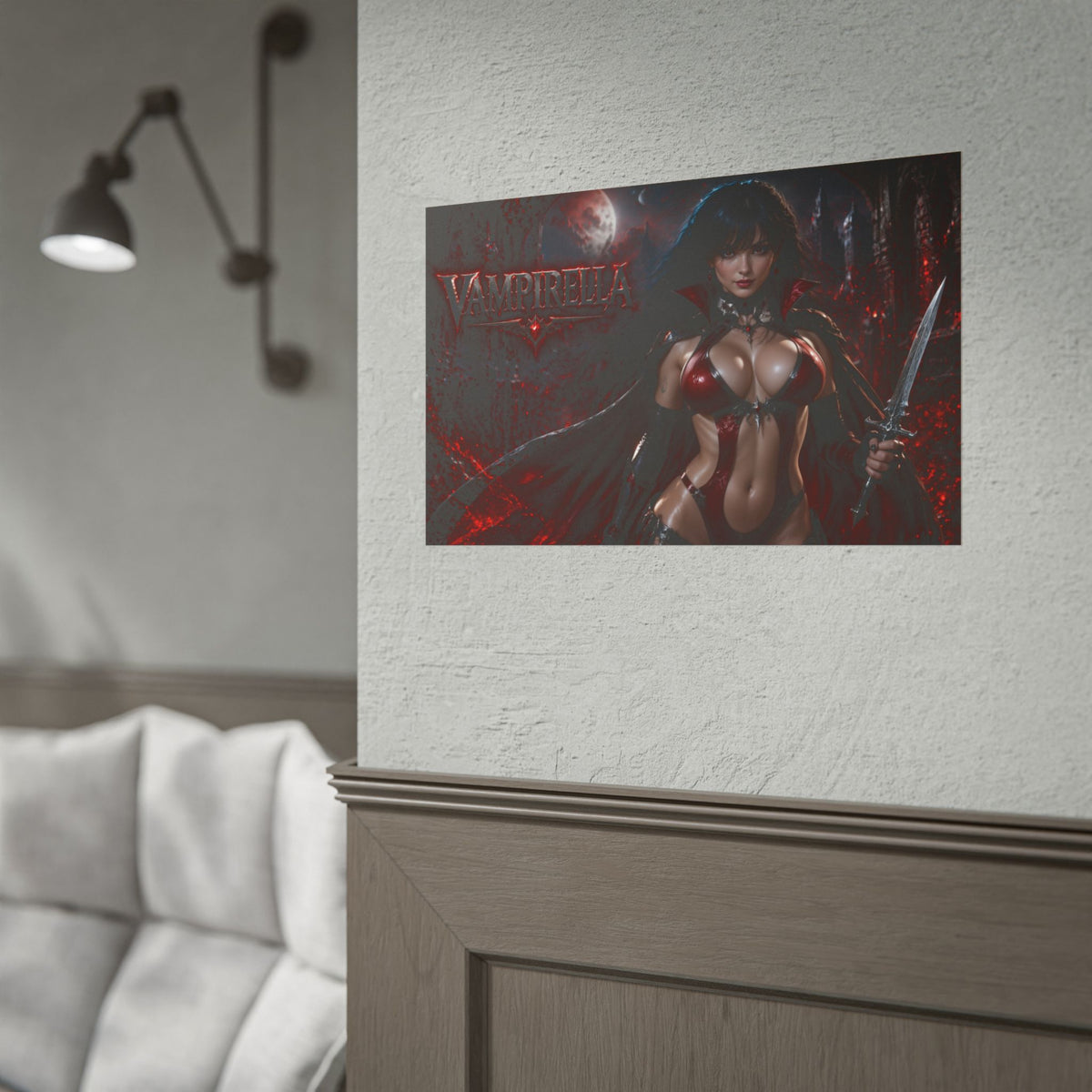 Comic Wall Art Vampirella Poster Heroine Room Decor Collectible Character Print