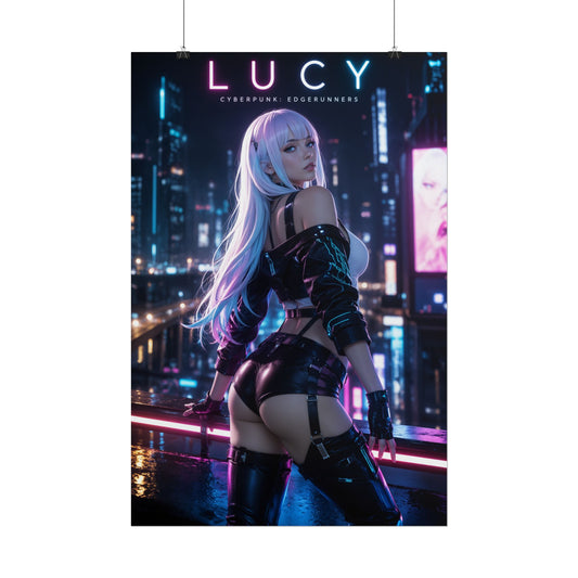 Cyberpunk Edgerunners Lucy Anime Gaming Poster Video Game Wall Art Print