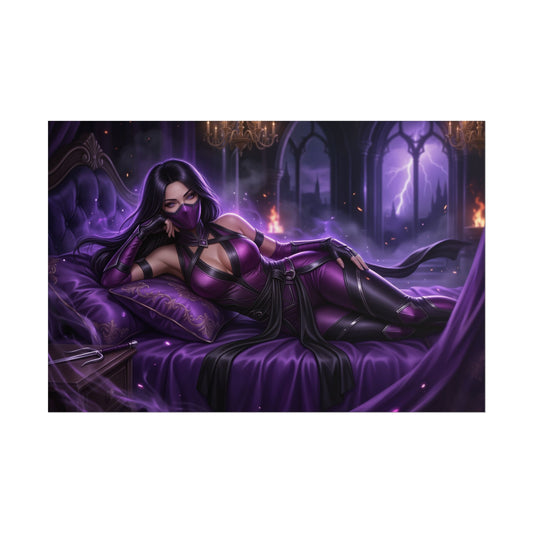 Mileena Mortal Kombat Poster, Gaming Wall Art, Ninja Print Decor