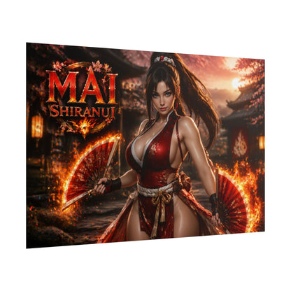 Mai Shiranui King of Fighters Poster Wall Art Character Room Decor Collectible P