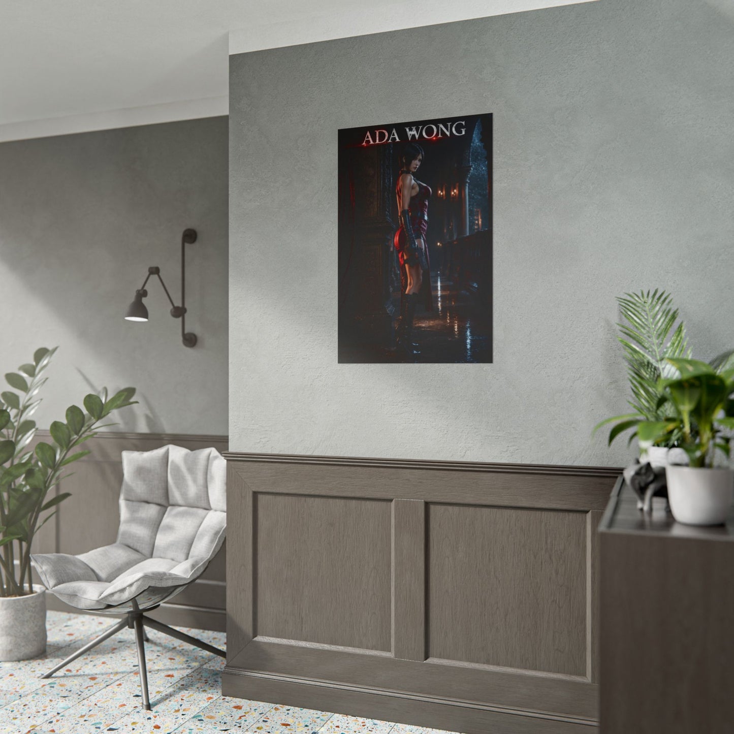 Resident Evil 4 Ada Wong Collectible Poster Game Wall Art Print