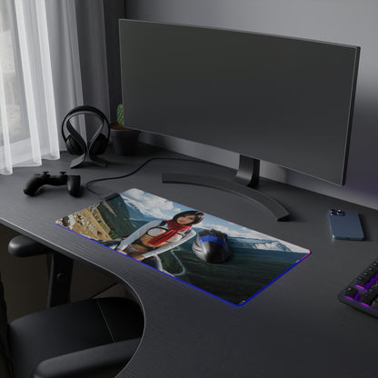 Килимок для столу Mikasa Ackerman – світлодіодний RGB-підсвітлювальний килимок, ігрова конфігурація для дівчат з аніме Waifu