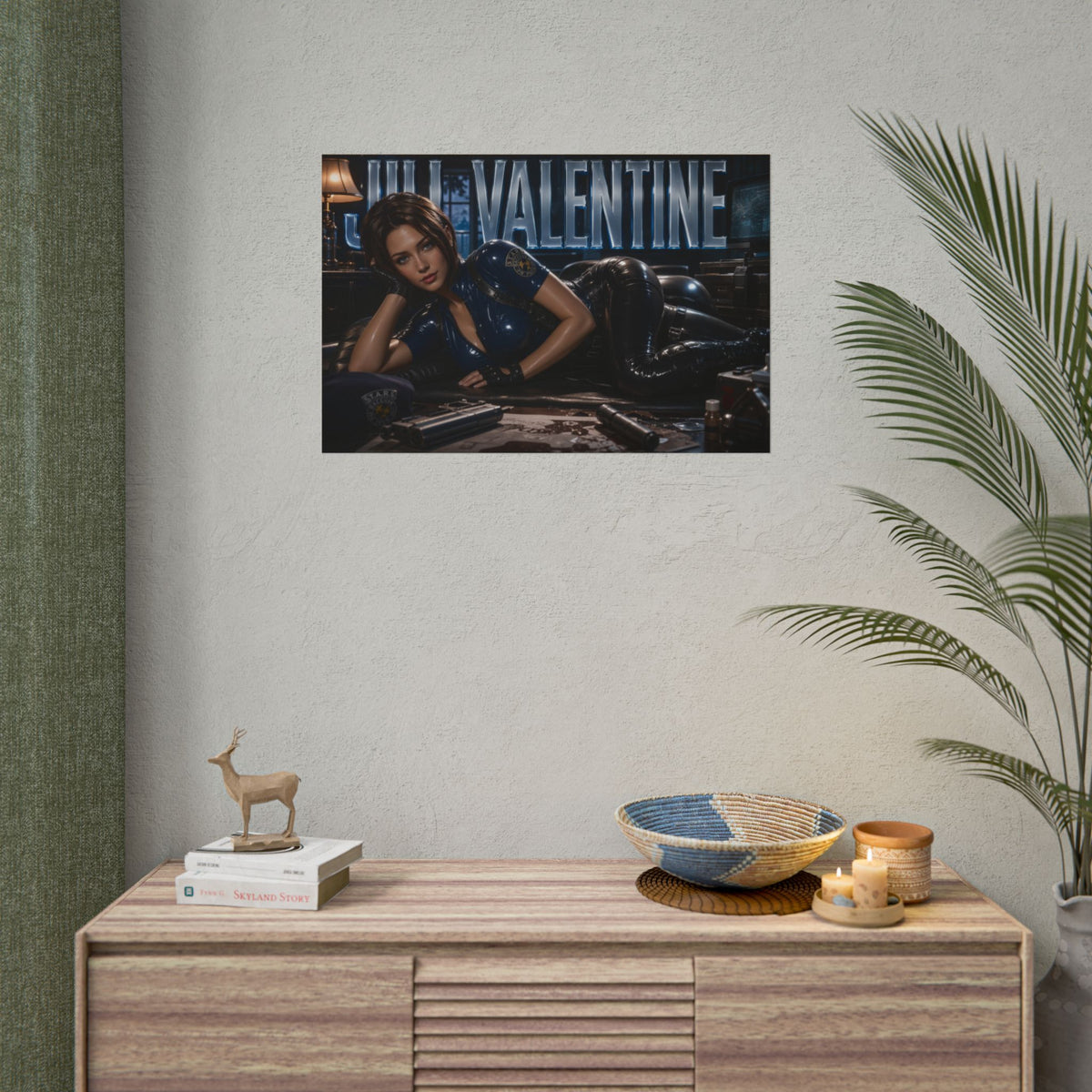 Jill Valentine Wall Art Poster Gaming Decor Collectible Gamer Gift