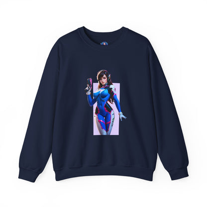 D.Va Sweatshirt, Overwatch Rundhalsausschnitt, Gemütliche Gamer-Streetwear für Fans und Sammler