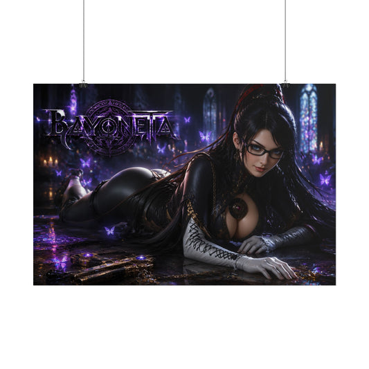 Gaming Wall Art Bayonetta Poster Game Room Decor Gamer Gift Art Print