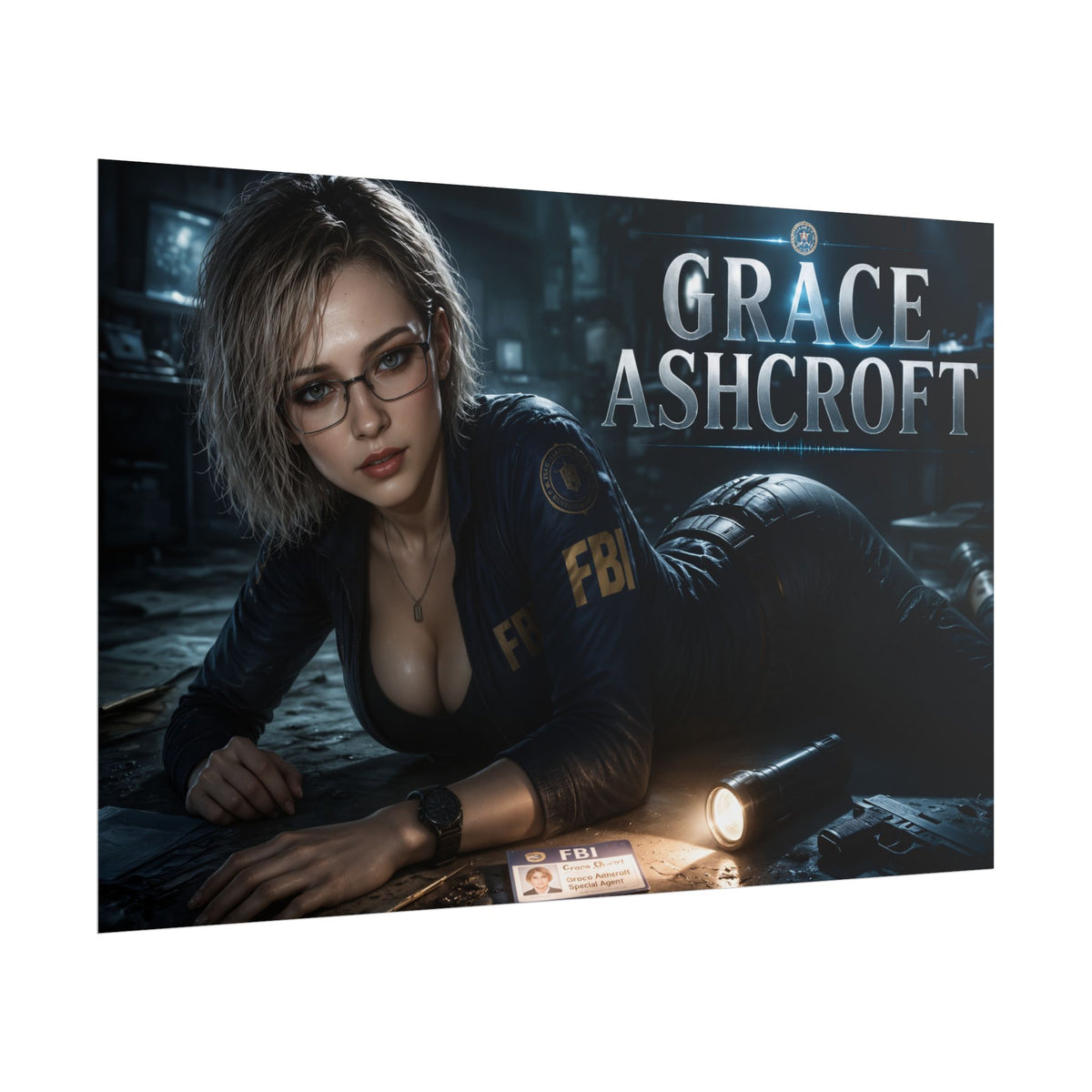 Grace Ashcroft Gaming Poster Wall Art Gamer Room Decor Collectible Print