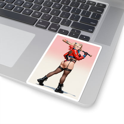 Наклейка Harley Queen – вінілова наклейка преміум-класу з коміксами для використання в приміщенні