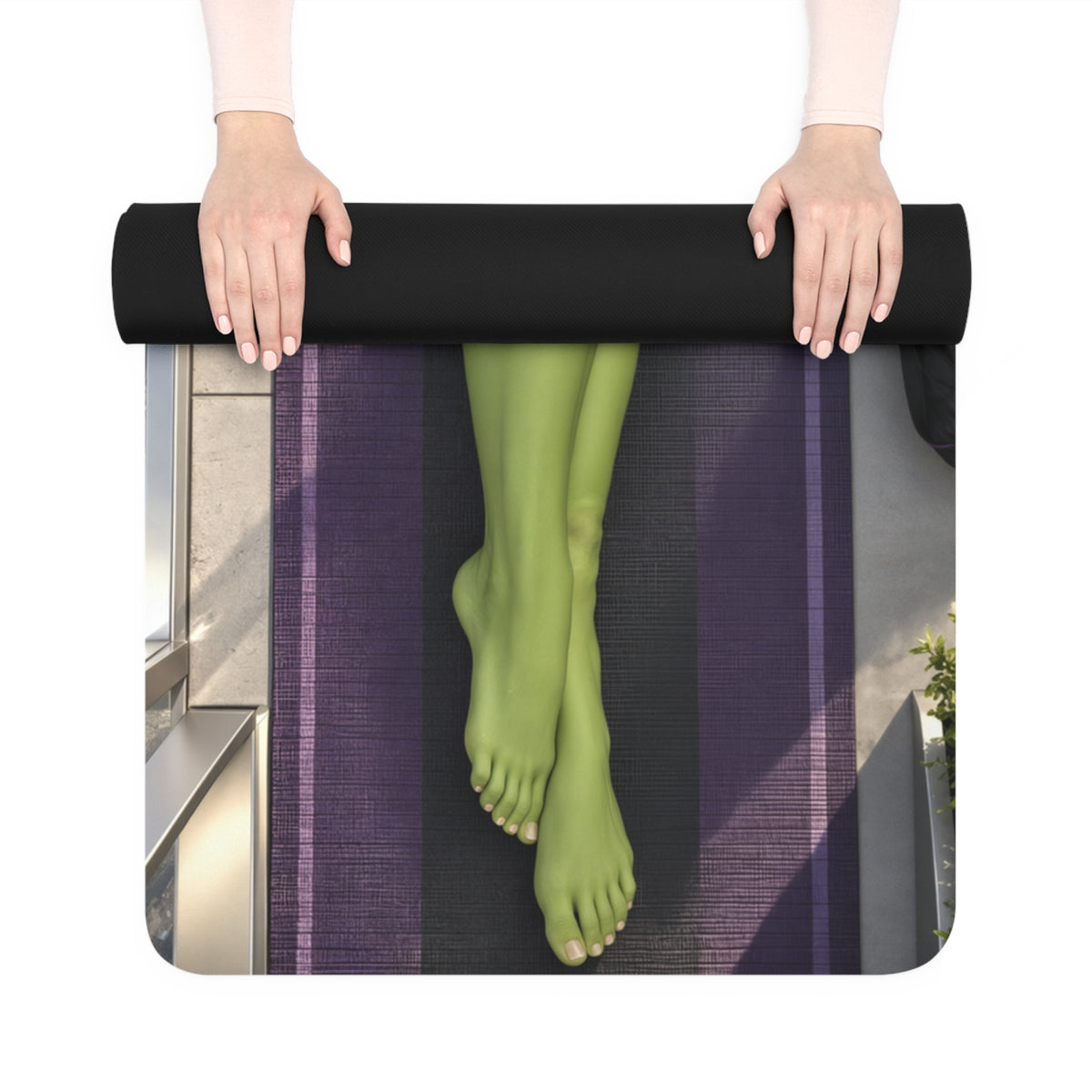 She-Hulk Yoga Workout Mat 24x72 Soft Suede Non Slip Exercise