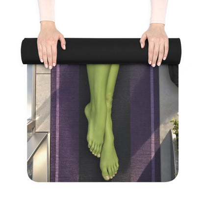 She-Hulk Yoga Workout Mat 24x72 Soft Suede Non Slip Exercise