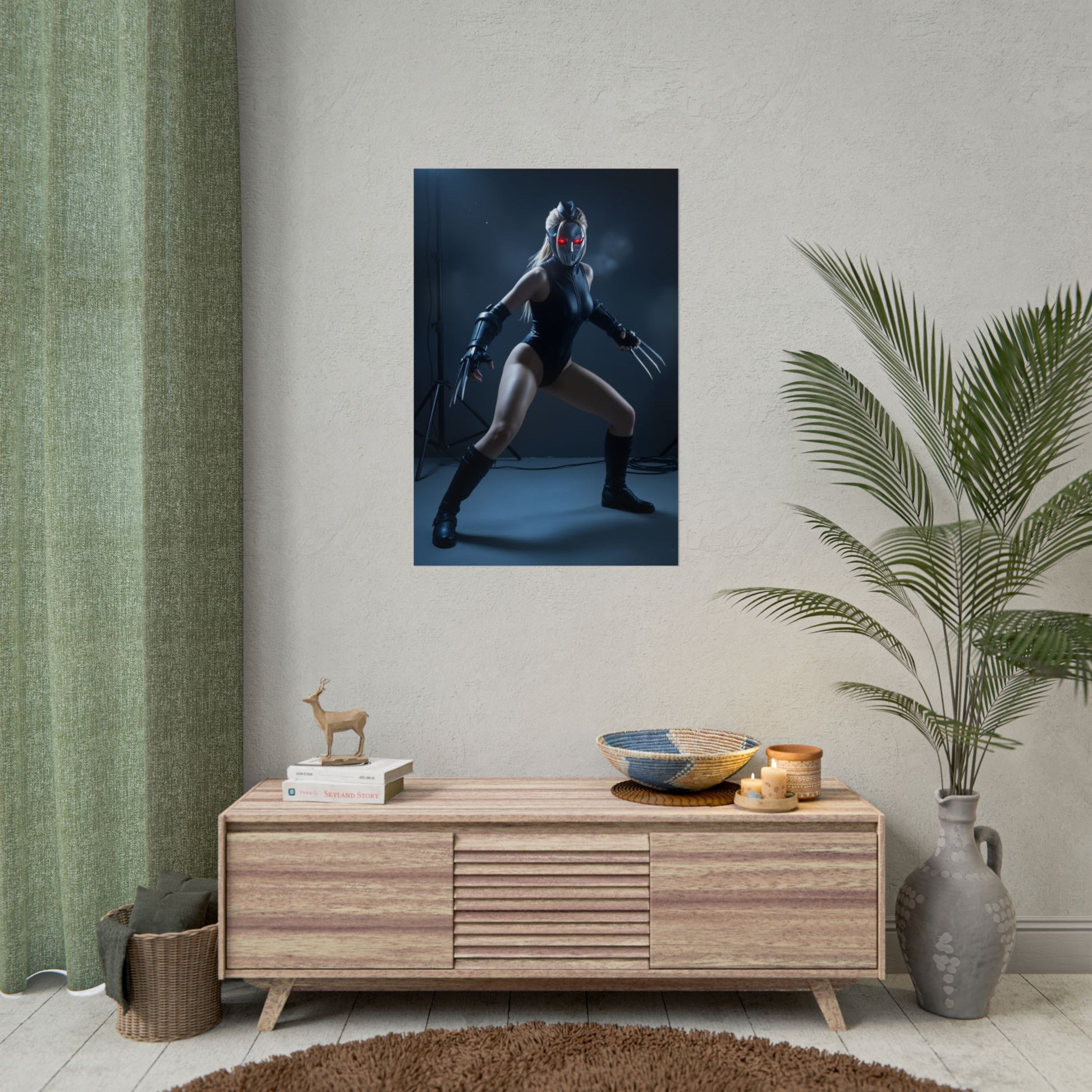 Decapre Poster, Street Fighter Art Print – Iconic Fighting Game Heroine on wall, ultra-high resolution assassin-style gaming art