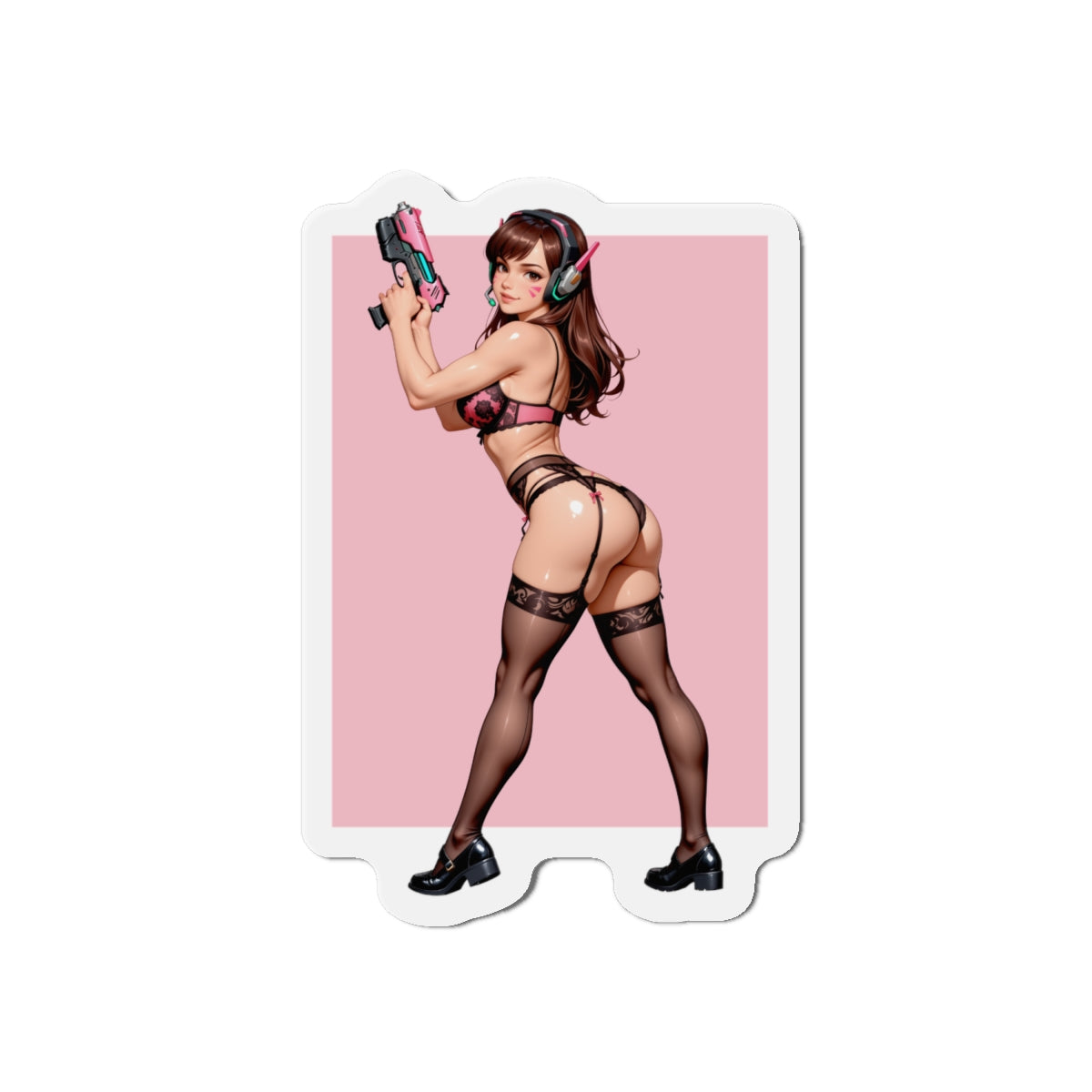 Магніт D.VA – Сексуальний магніт з аніме Overwatch, декор для холодильника з гарячою дівчиною-геймеркою