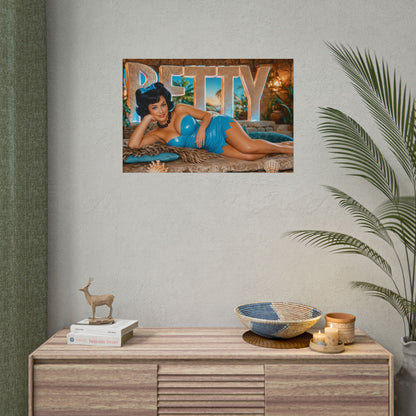 Betty Rubble The Flintstones Retro Poster Cartoon Wall Art Room Decor