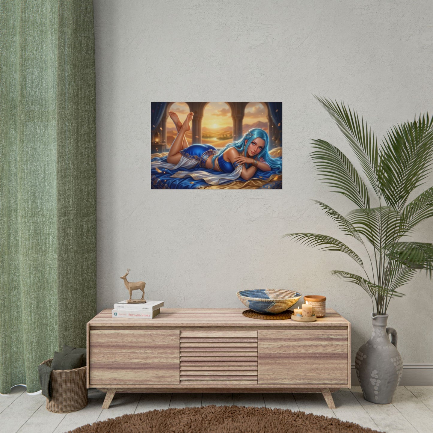 Nefertari Vivi Poster, One Piece Wall Art, Anime Print Decor