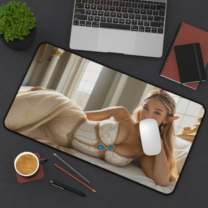 Килимок для столу принцеси, килимок для миші з фентезійною дівчиною, елегантний ігровий стіл