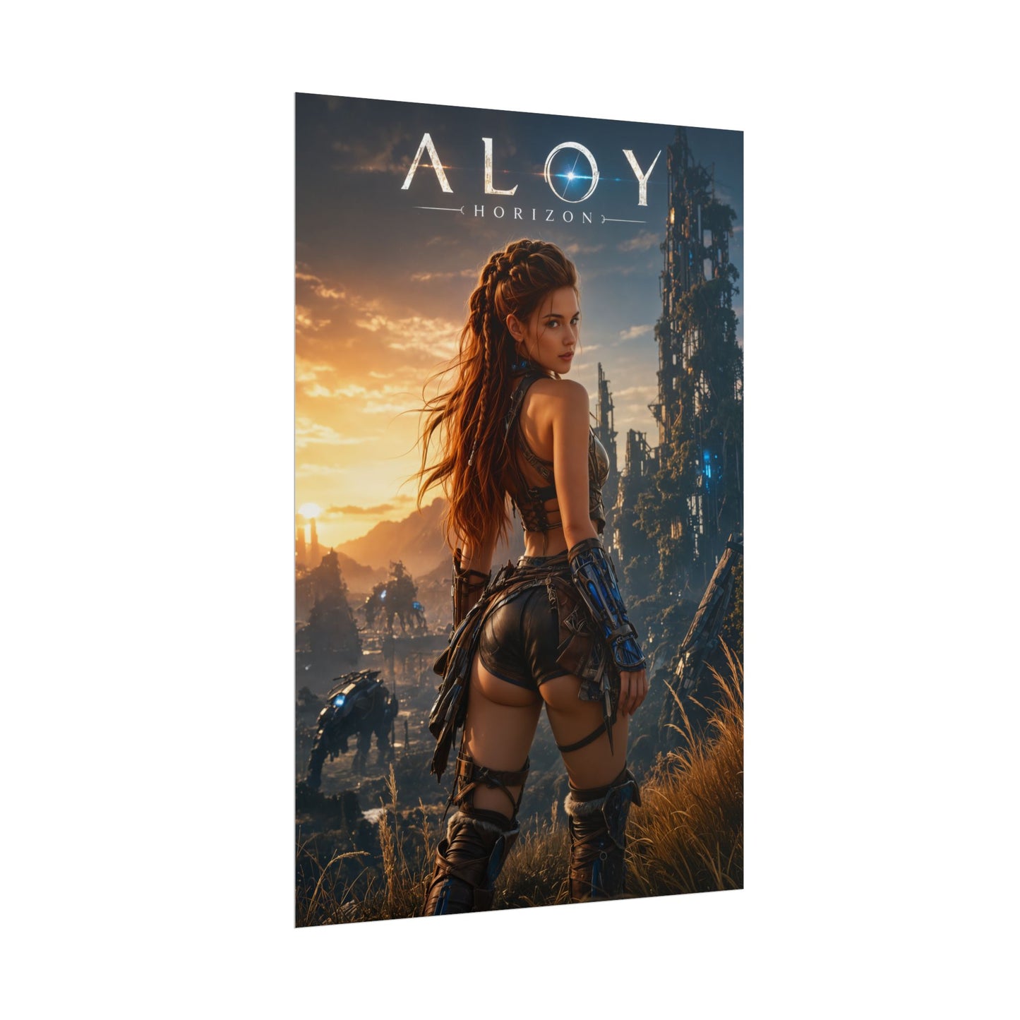 Aloy Horizon Poster, Gaming Wall Art, Adventure Print, Gamer Decor