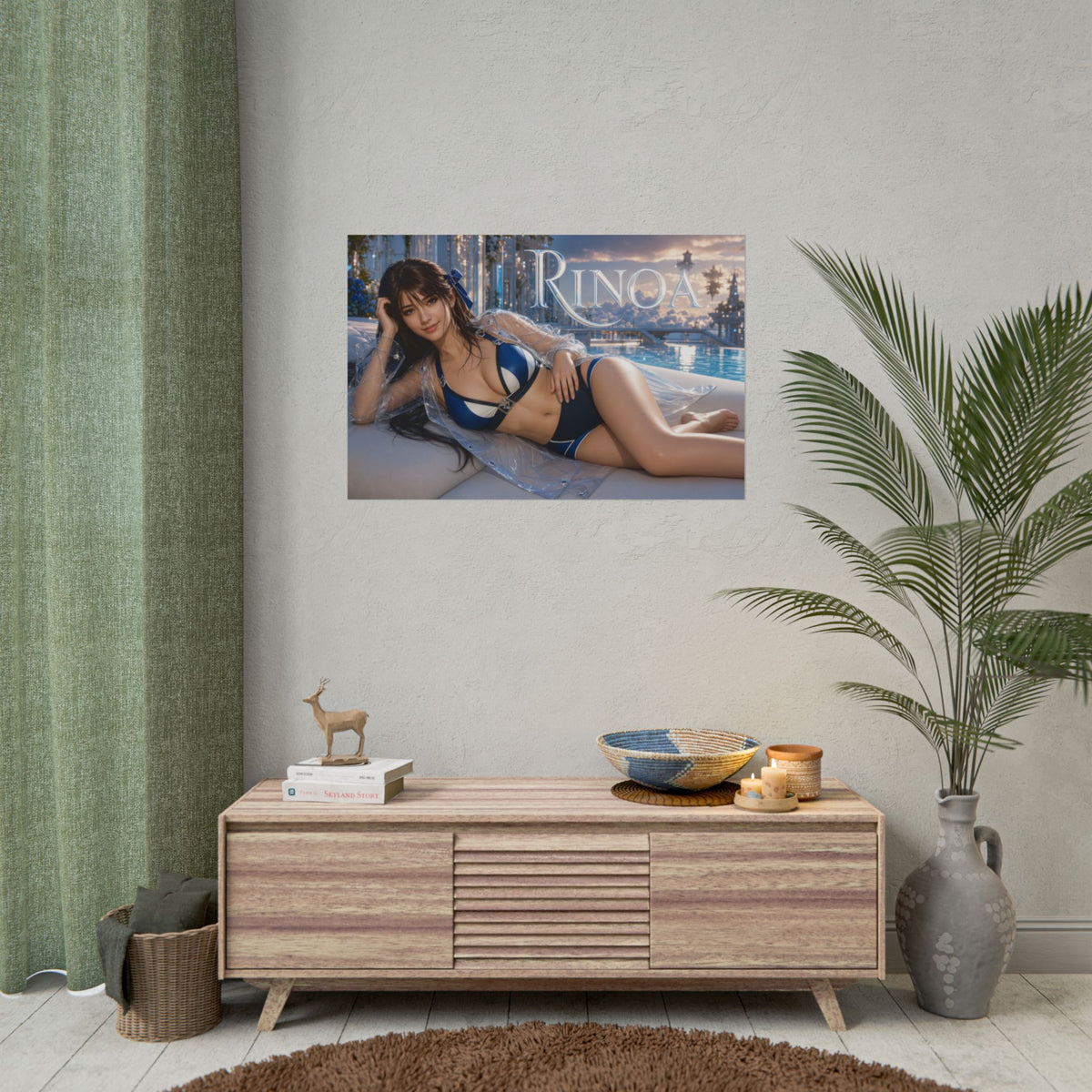 Fantasy Wall Art Rinoa Heartilly Poster Room Decor Collector Gift Art Print