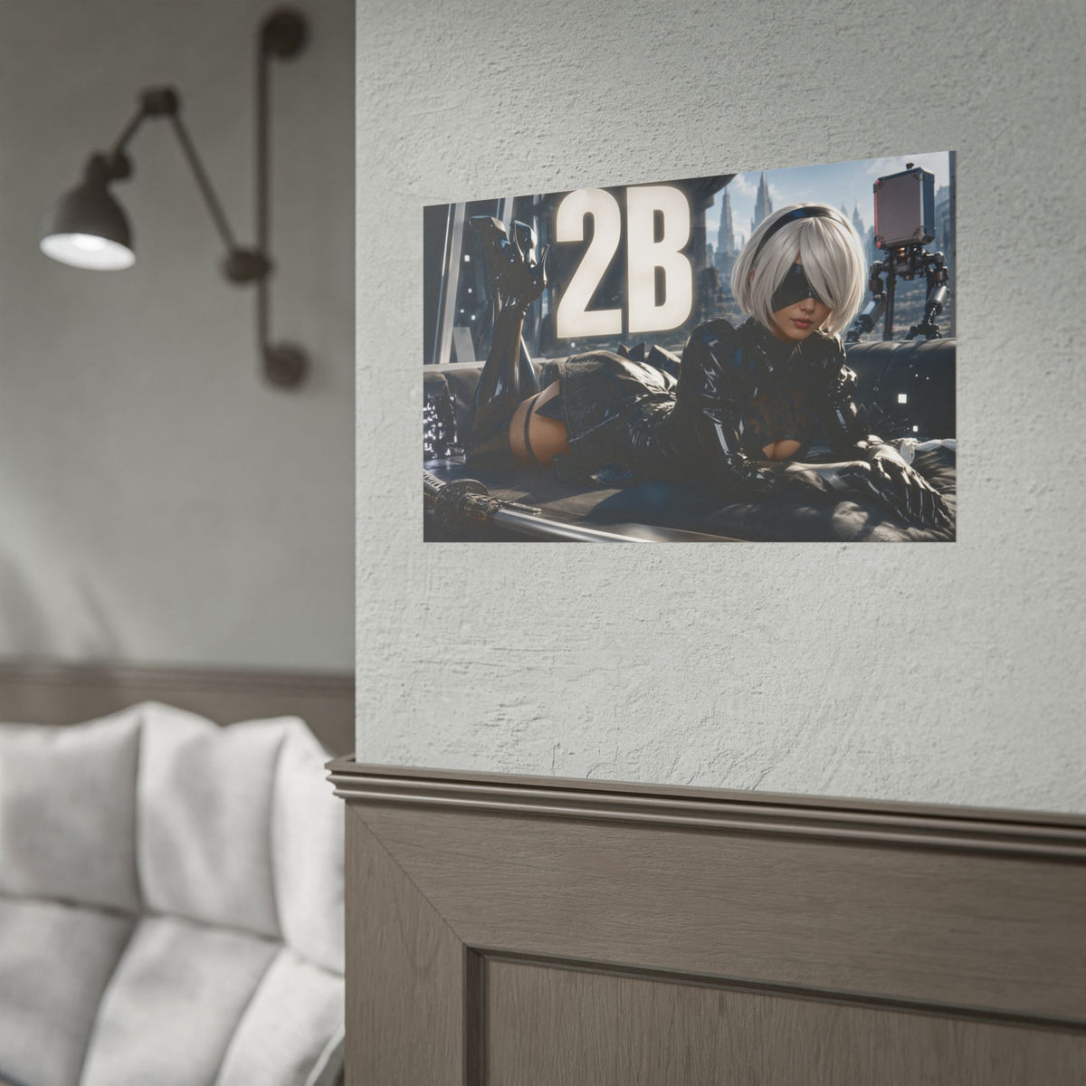 2B Character Poster NieR Gamer Room Wall Art Collectible Decor Collectible Print