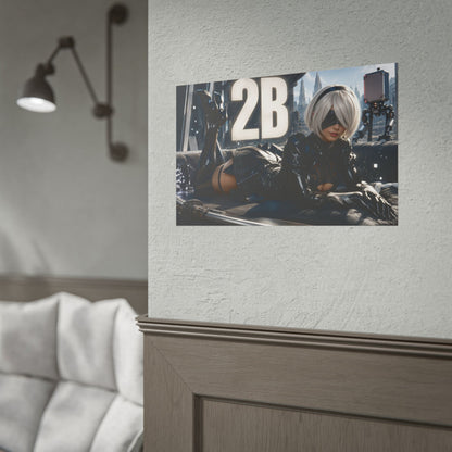 2B Character Poster NieR Gamer Room Wall Art Collectible Decor Collectible Print