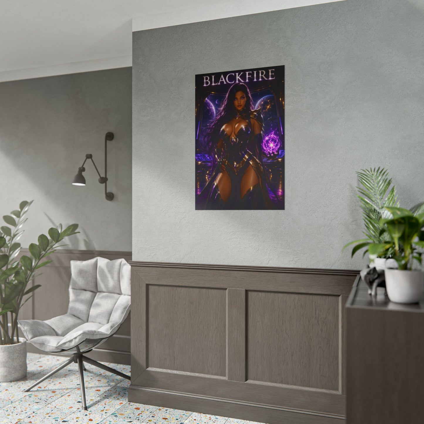 Blackfire DC Comics Teen Titans Poster Superhero Wall Art Print