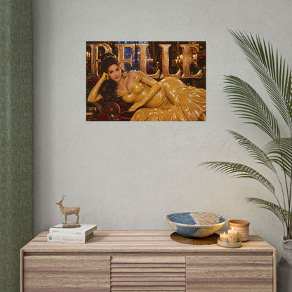 Fantasy Room Decor Belle Beauty and the Beast Poster Wall Art Character Print