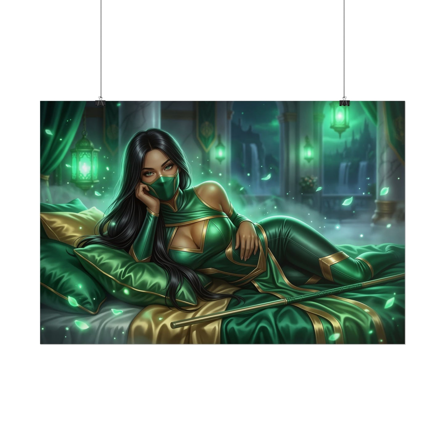 Jade Mortal Kombat Poster, Gaming Poster, Ninja Wall Art Decor