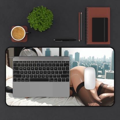 2B Gaming Mouse Pad, Nier Automata Desk Mat, Android Warrior Girl Setup