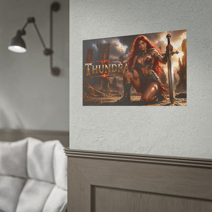 Thundra Character Poster Comic Style Wall Decor Bedroom Collector Gift