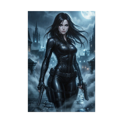 Selene Underworld Poster Vampire Woman Wall Art Dark Fantasy Gothic Print Movie Character Gaming Room Decor Gift