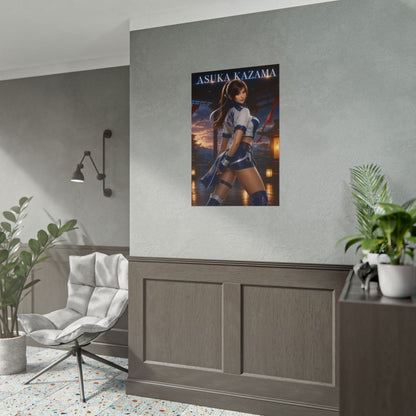 Asuka Kazama Poster, Tekken Wall Art, Gaming Poster, Room Decor
