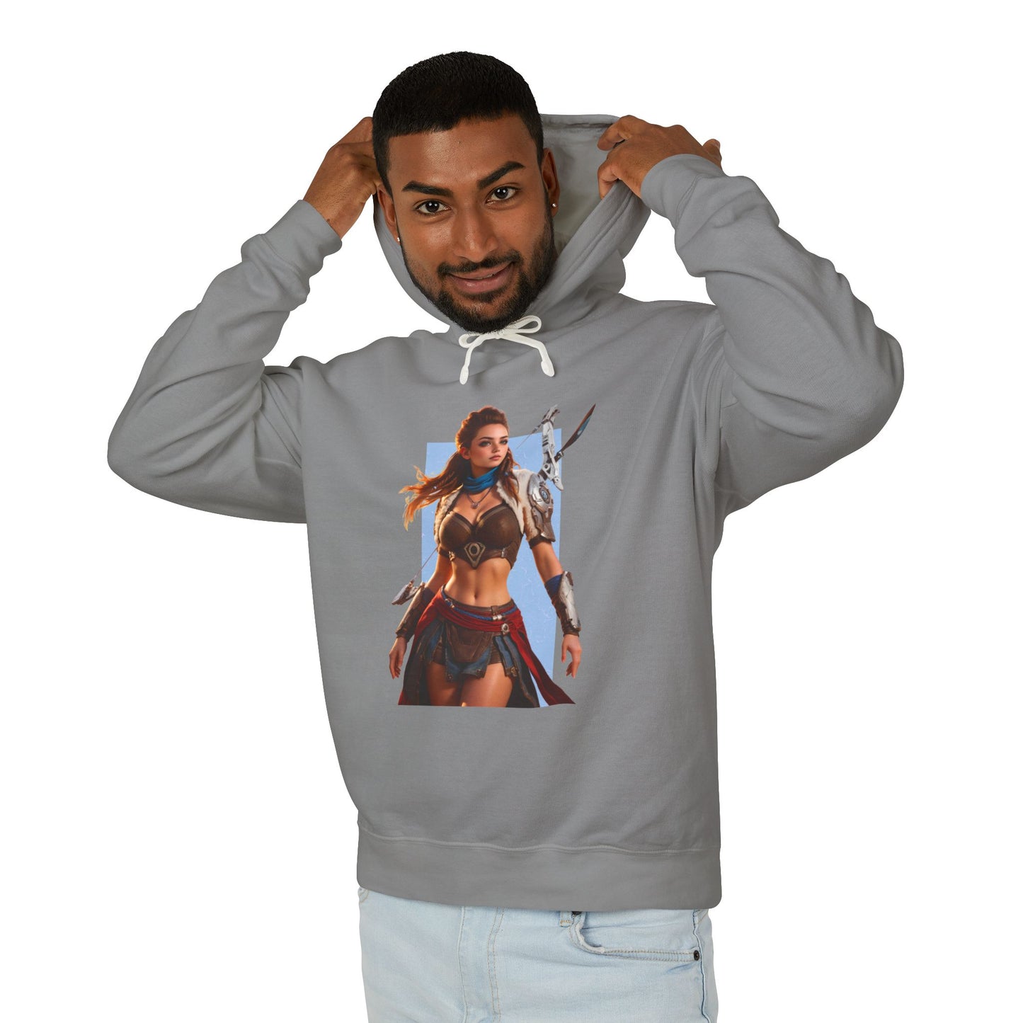 Aloy Hoodie | Fantasy-Jägerin-Hoodie | Anime-Kriegerinnen-Pullover