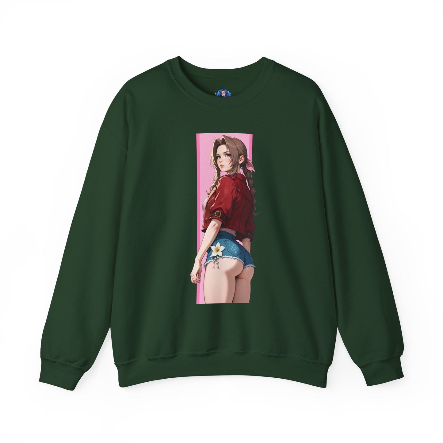 Aerith Gainsborough Sweatshirt, FFVII Crewneck, Cozy Fantasy Gaming Apparel for Fans