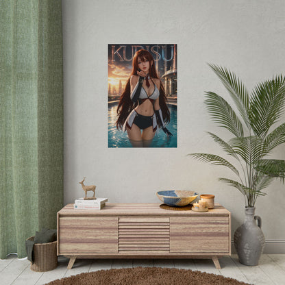 Kurisu Makise Steins Gate Poster Anime Wall Art Manga Style Bedroom Room Decor