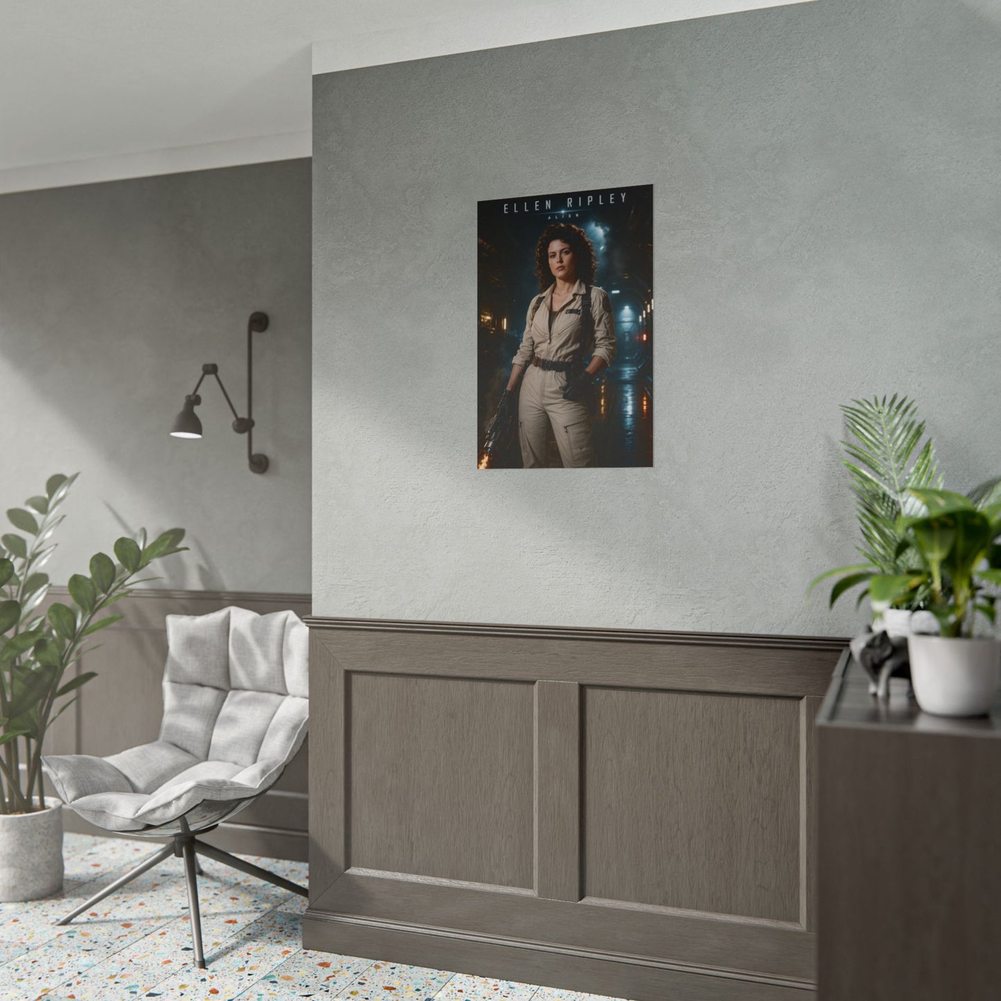 Ellen Ripley Poster, Alien Movie Wall Art, Sci Fi Poster, Gamer Decor