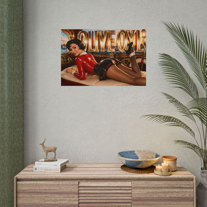 Olive Oyl Popeye Poster Retro Cartoon Wall Art Room Decor Collectible Print