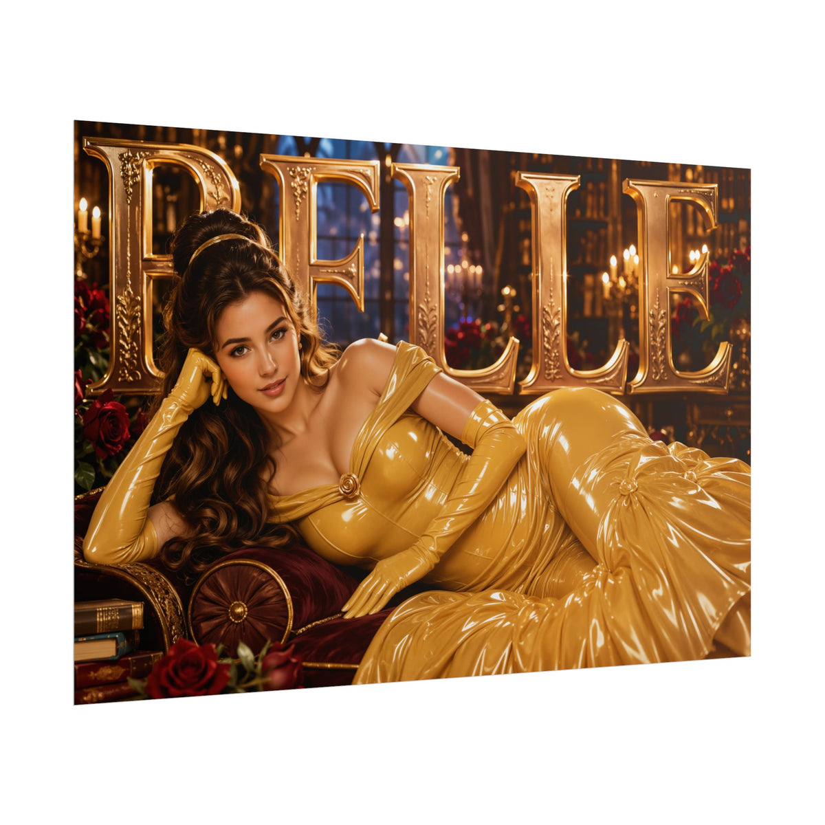 Fantasy Room Decor Belle Beauty and the Beast Poster Wall Art Character Print