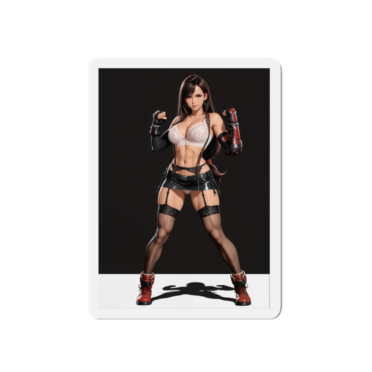 Tifa Lockhart FF7 Magnet – Sexy Anime-Kriegerin Magnet, Deko für heiße Gamerinnen