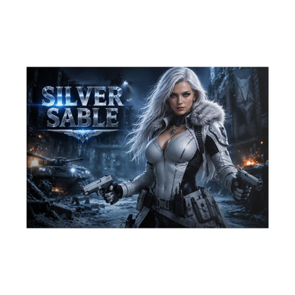 Silver Sable Character Poster Comic Style Wall Decor Bedroom Collector Gift