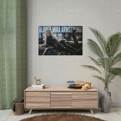 Olivier Mira Armstrong Fullmetal Alchemist Poster Wall Art Character Room Decor