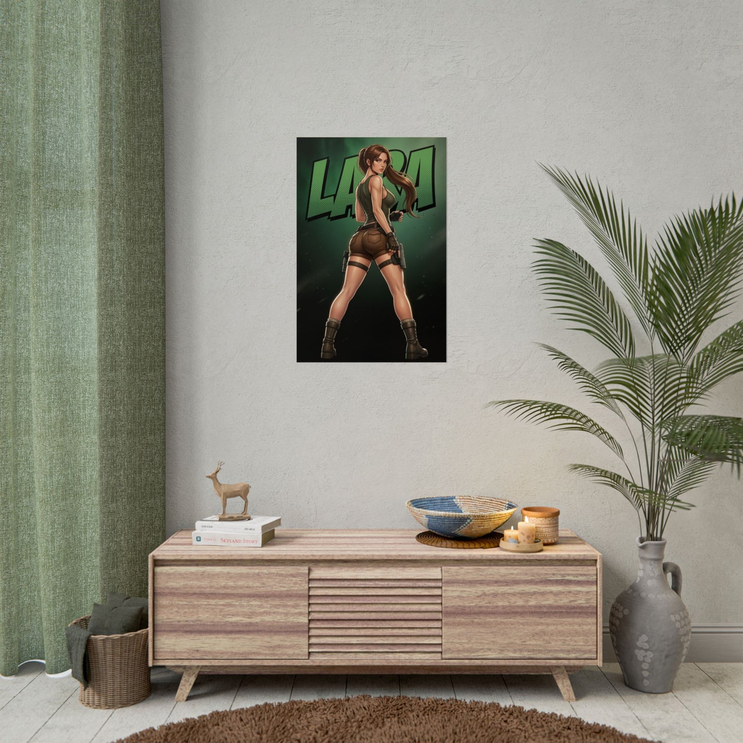 Lara Croft Tomb Raider Poster, Tomb Raider Wall Art Print, Adventure Girl Decor, Action Game Wall Art, Gamer Gift