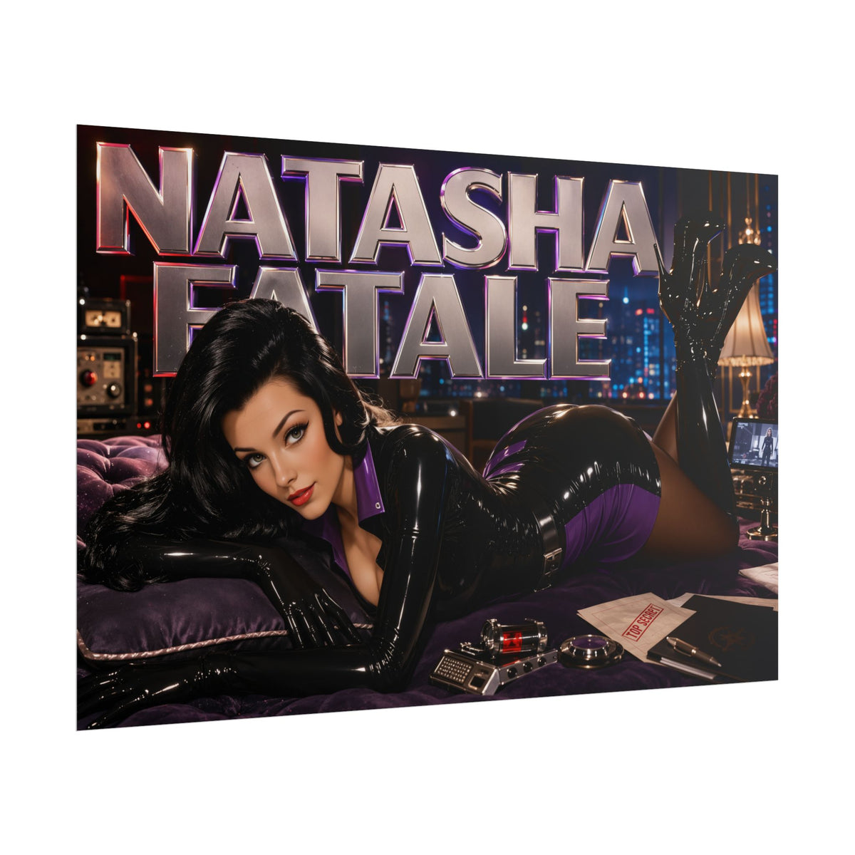 Natasha Fatale The Rocky and Bullwinkle Show Poster Wall Art Character Room Deco
