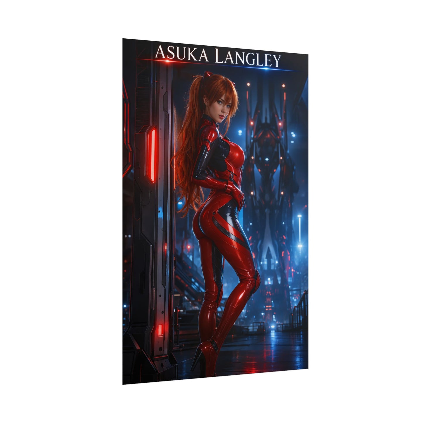Asuka Langley Evangelion Poster Anime Wall Art Print Decor