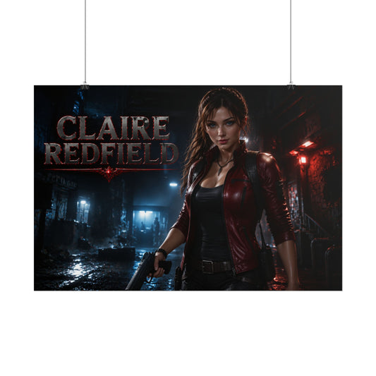 Claire Redfield Wall Art Poster PC Gaming Decor Bedroom Collector Print