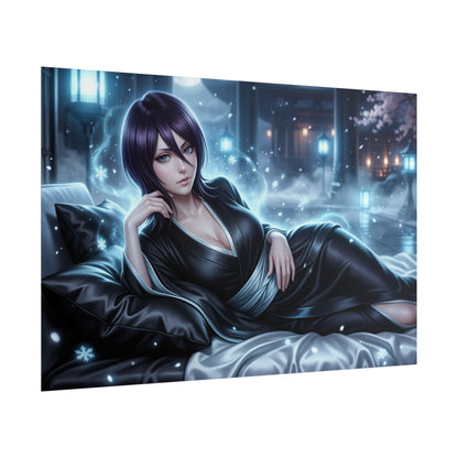 Rukia Kuchiki Poster, Bleach Wall Art, Anime Print, Room Decor