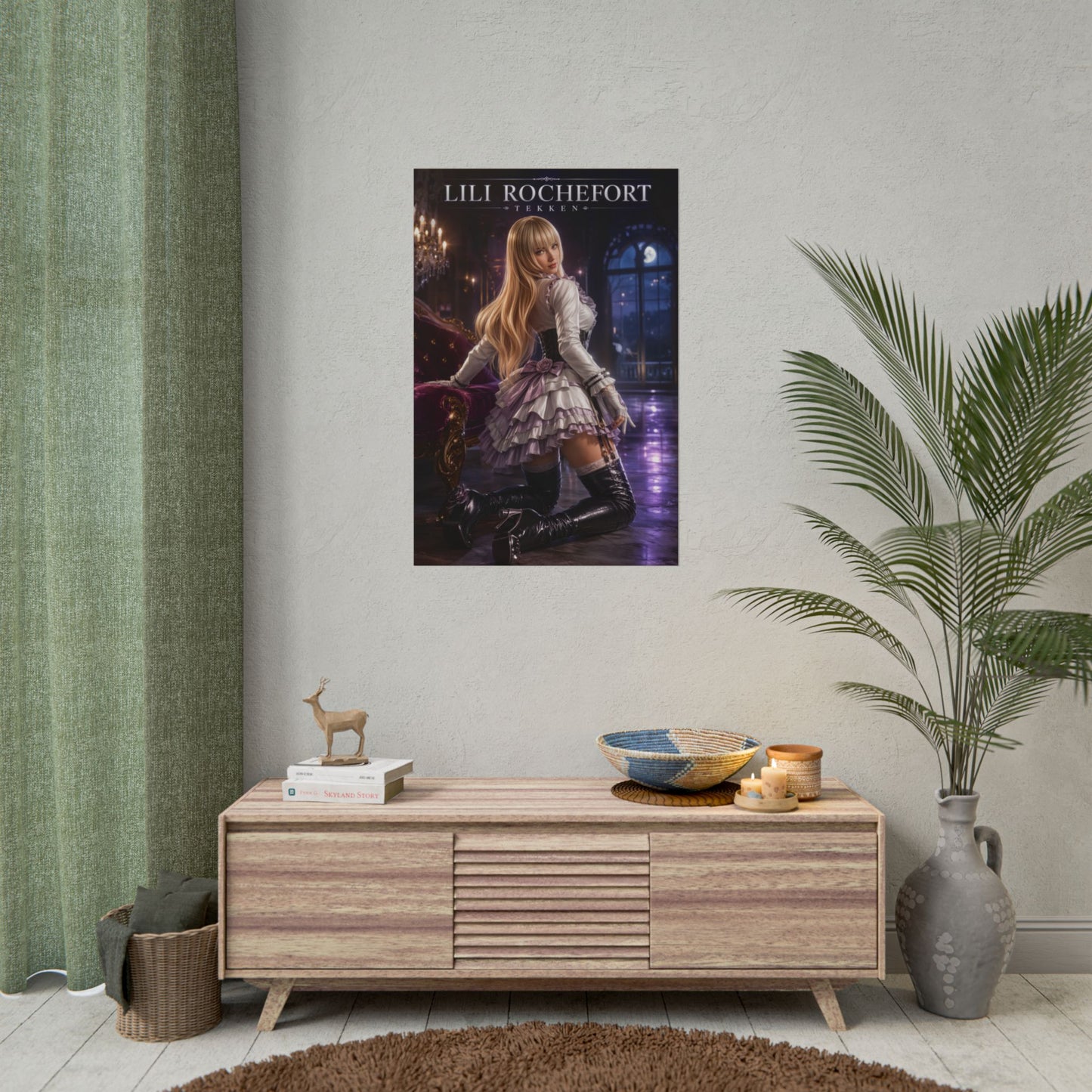 Lili Rochefort Poster, Tekken Wall Art, Gaming Print, Elegant Decor