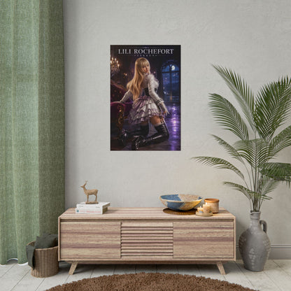 Lili Rochefort Poster, Tekken Wall Art, Gaming Print, Elegant Decor