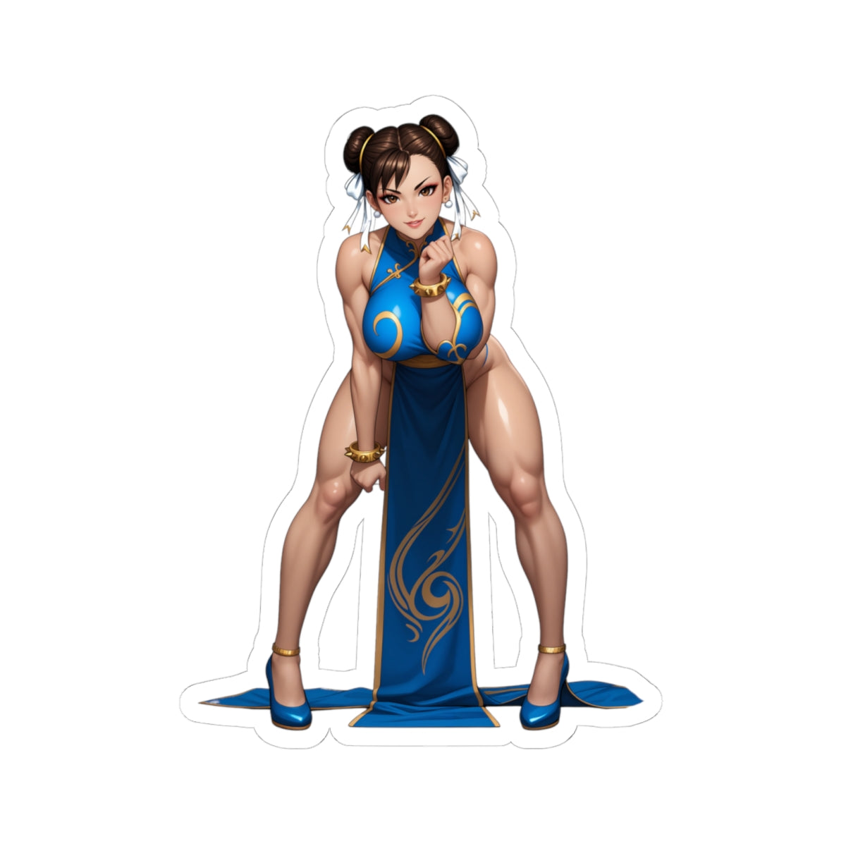 Наклейка Чун-Лі – вінілова наклейка Street Fighter для ноутбуків, журналів та декору інтер'єру