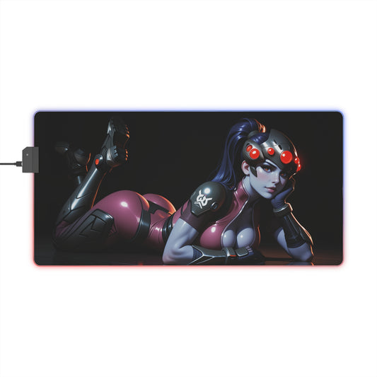 Килимок для столу Widowmaker – світлодіодний RGB-підсвітлювальний килимок, ігровий комплект із зображенням аніме-дівчини Вайфу