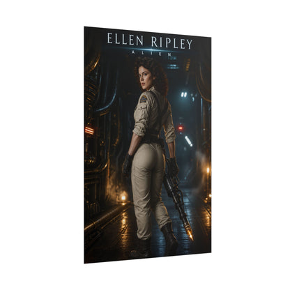 Ellen Ripley Poster, Alien Wall Art, Sci Fi Movie Print Decor