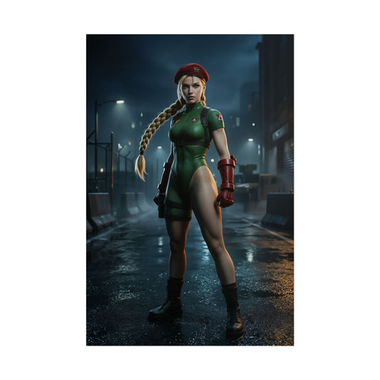 Cammy White Poster Street Fighter Wall Art Print Gaming Room Decor